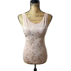 Modern Movement Womens Lace Torsolette M Beige Floral Corset Slimming Shapewear